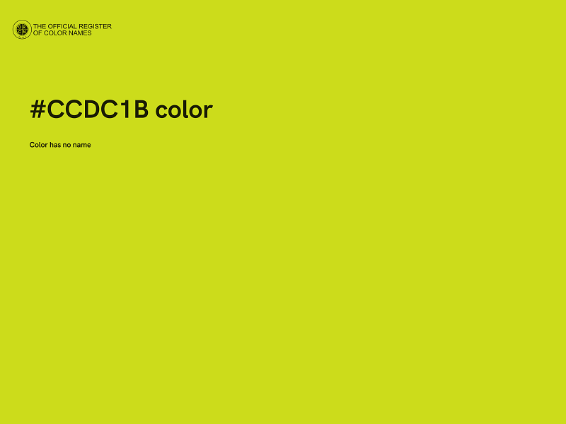 #CCDC1B color image