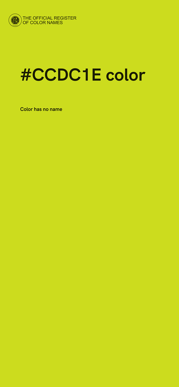 #CCDC1E color image