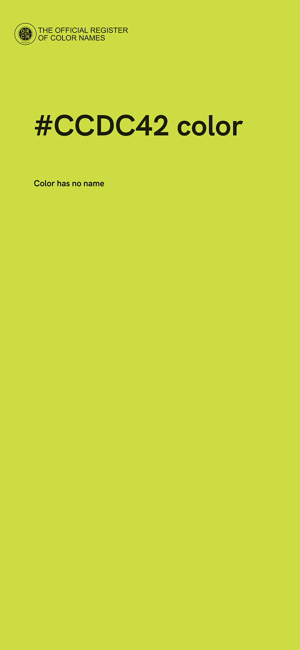 #CCDC42 color image