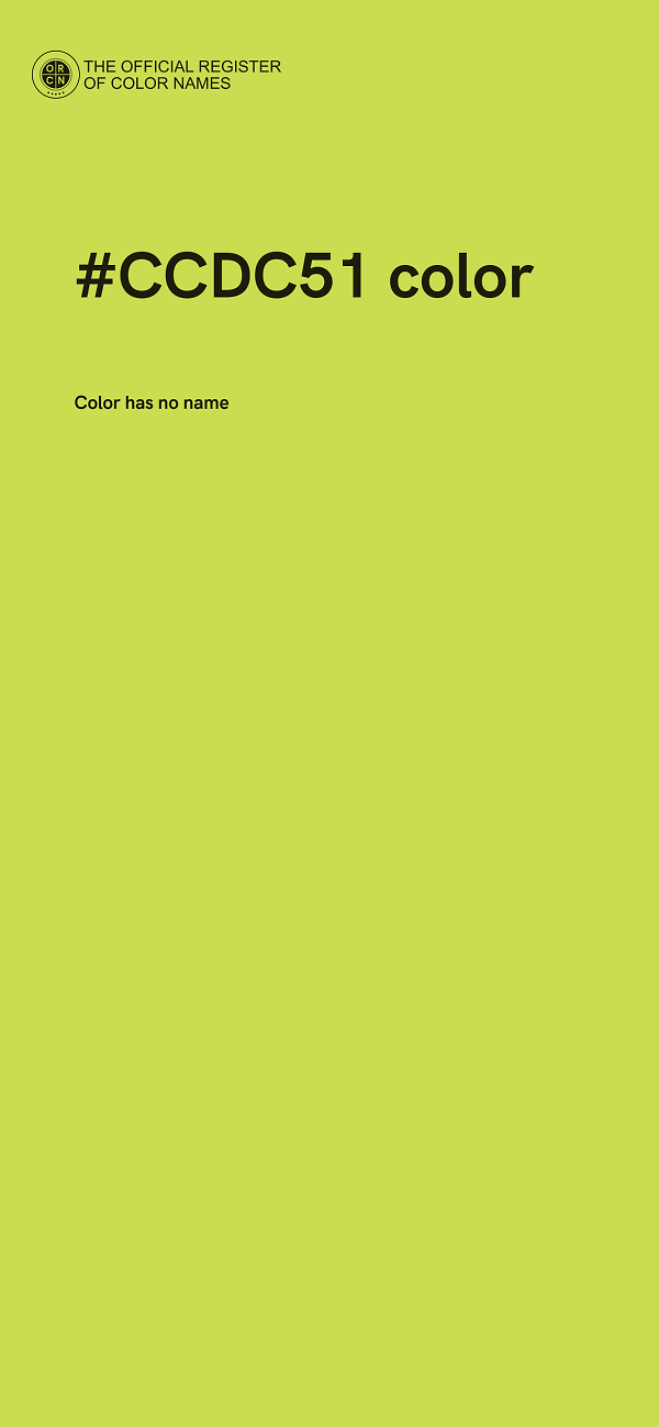 #CCDC51 color image