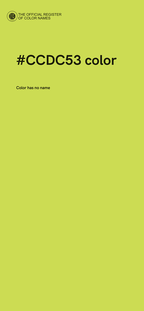 #CCDC53 color image