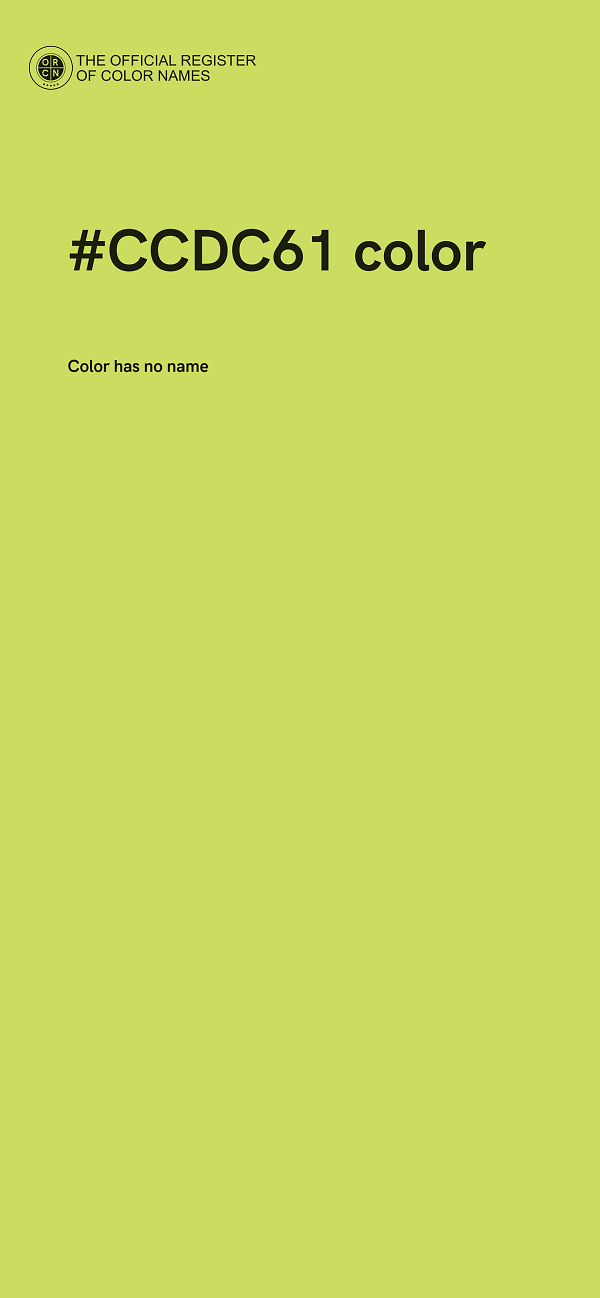 #CCDC61 color image