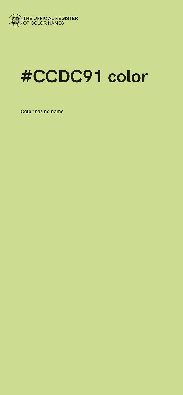 #CCDC91 color image