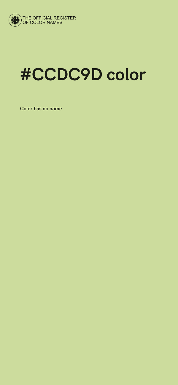 #CCDC9D color image