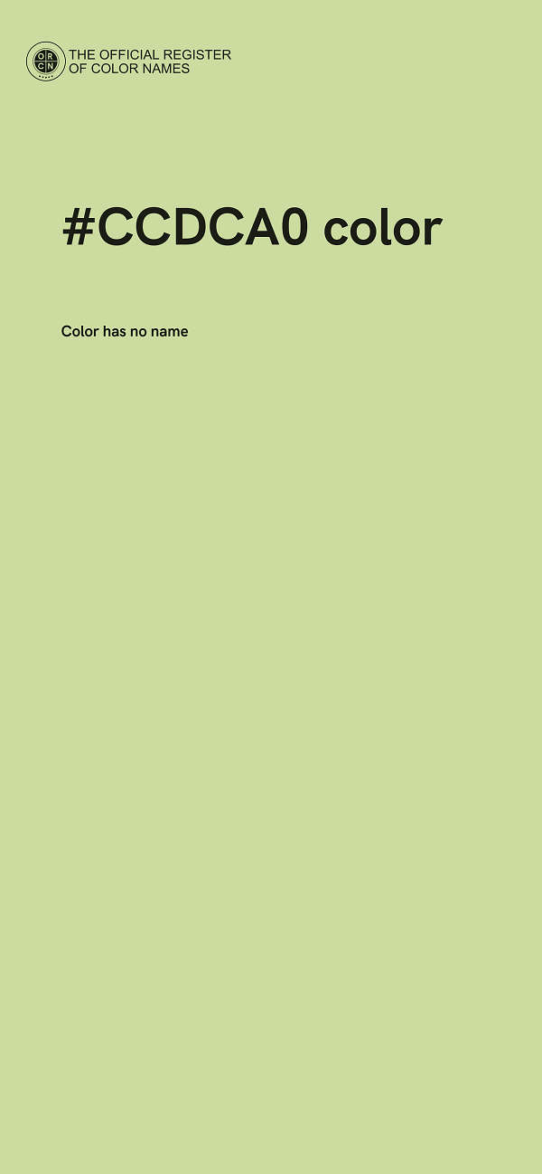 #CCDCA0 color image