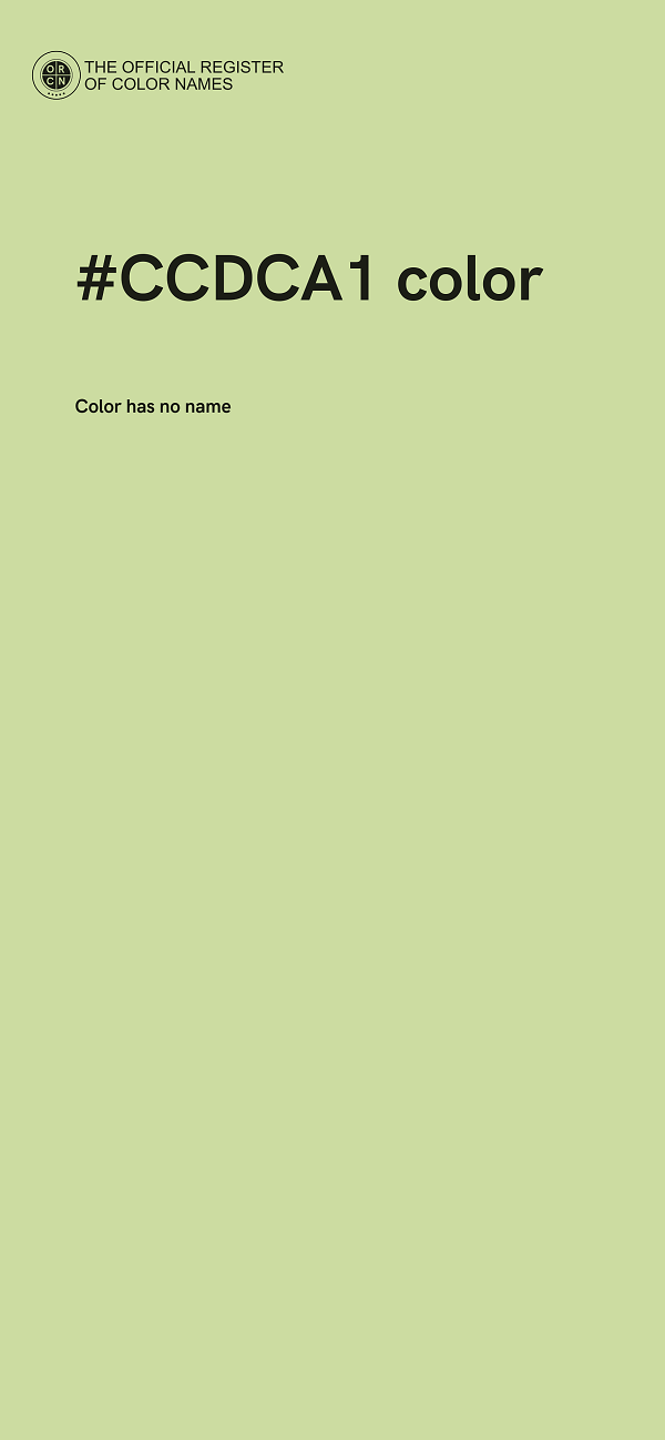 #CCDCA1 color image