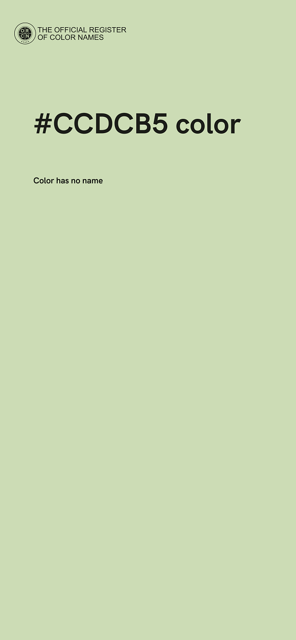 #CCDCB5 color image