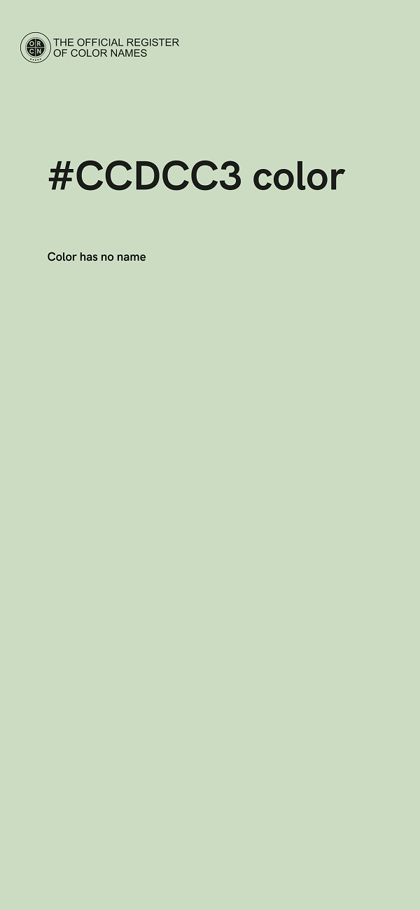 #CCDCC3 color image