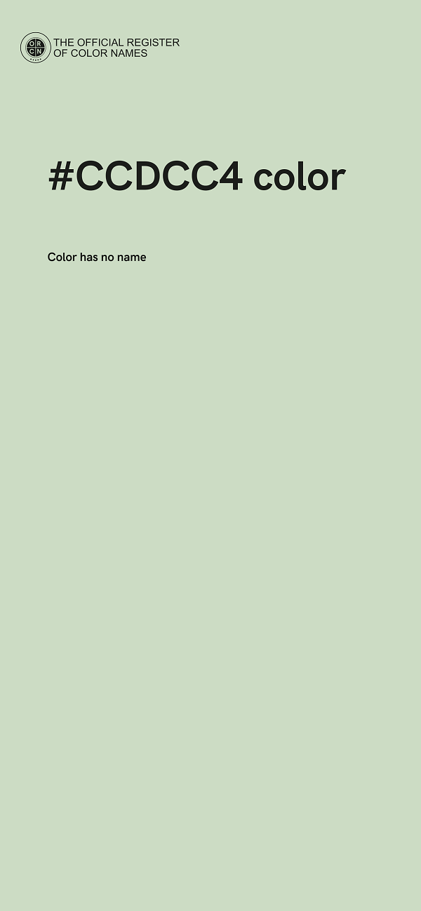 #CCDCC4 color image