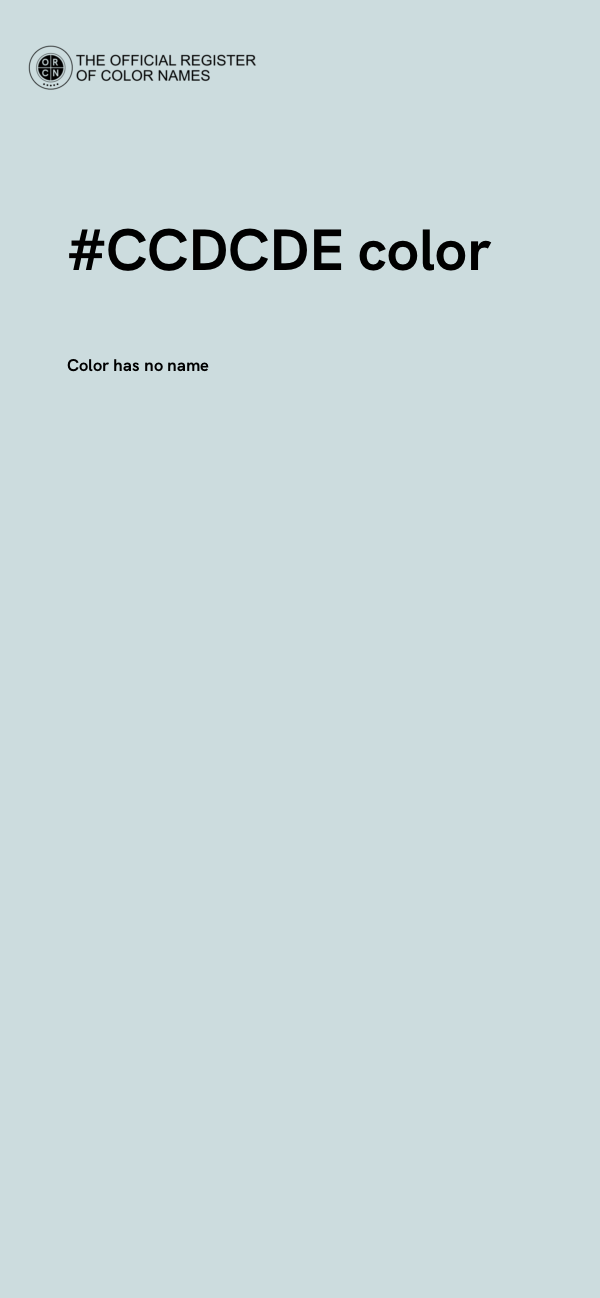 #CCDCDE color image