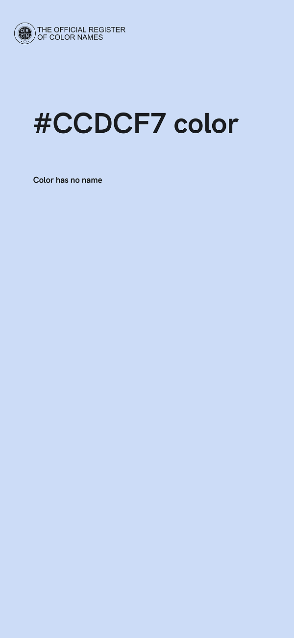 #CCDCF7 color image