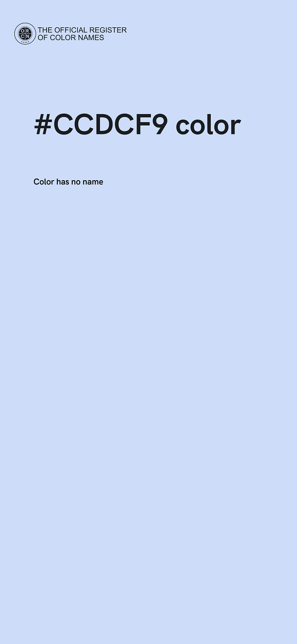 #CCDCF9 color image