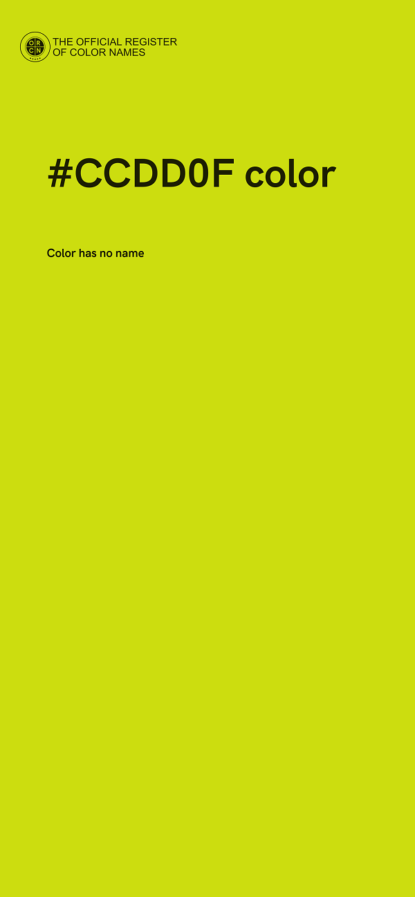 #CCDD0F color image