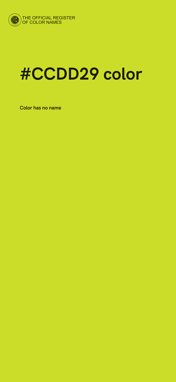 #CCDD29 color image
