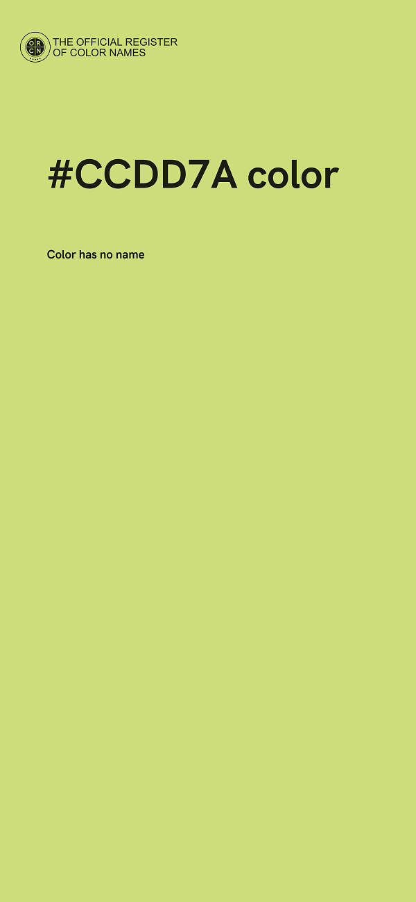 #CCDD7A color image