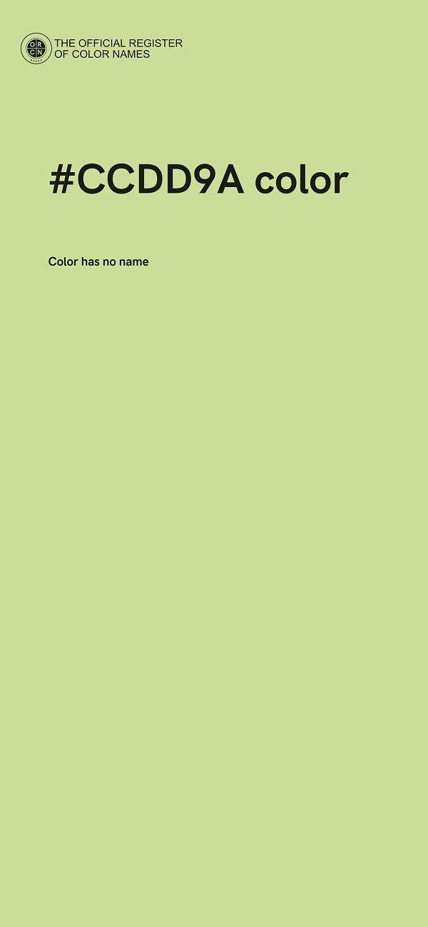 #CCDD9A color image