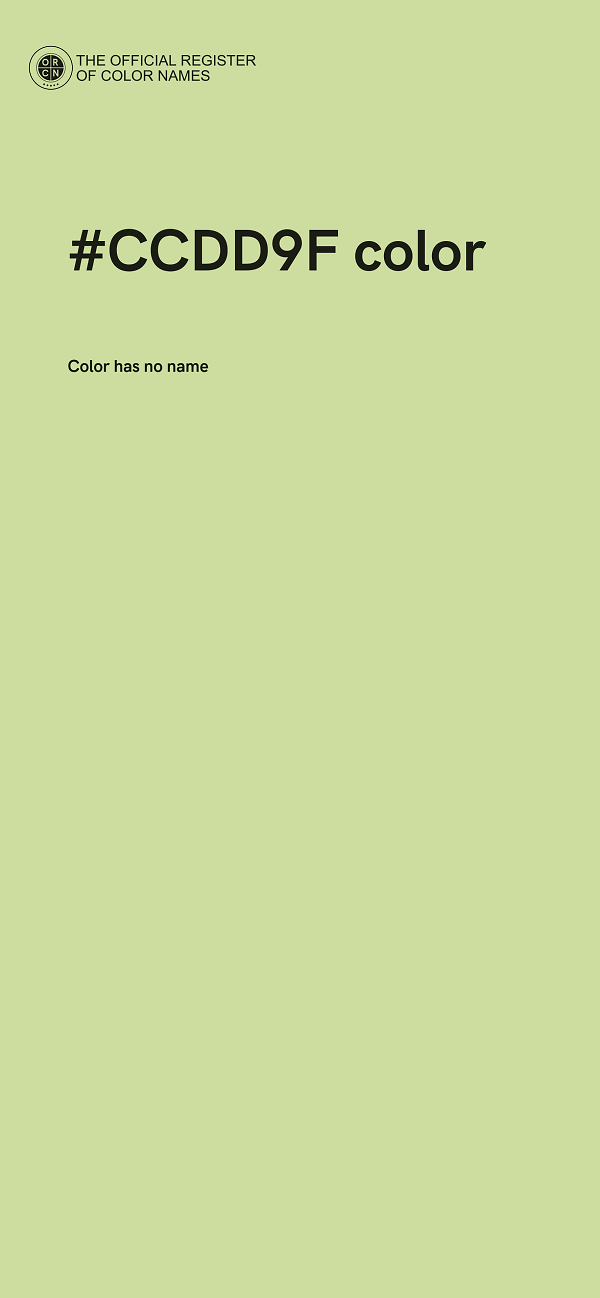 #CCDD9F color image