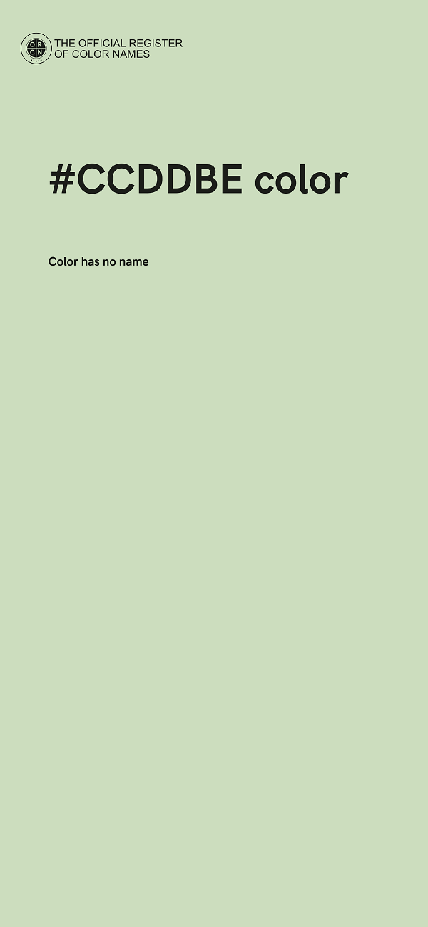 #CCDDBE color image