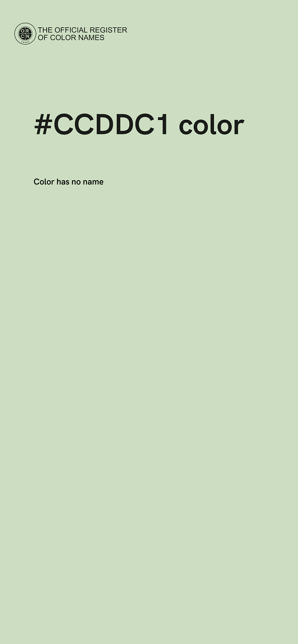 #CCDDC1 color image