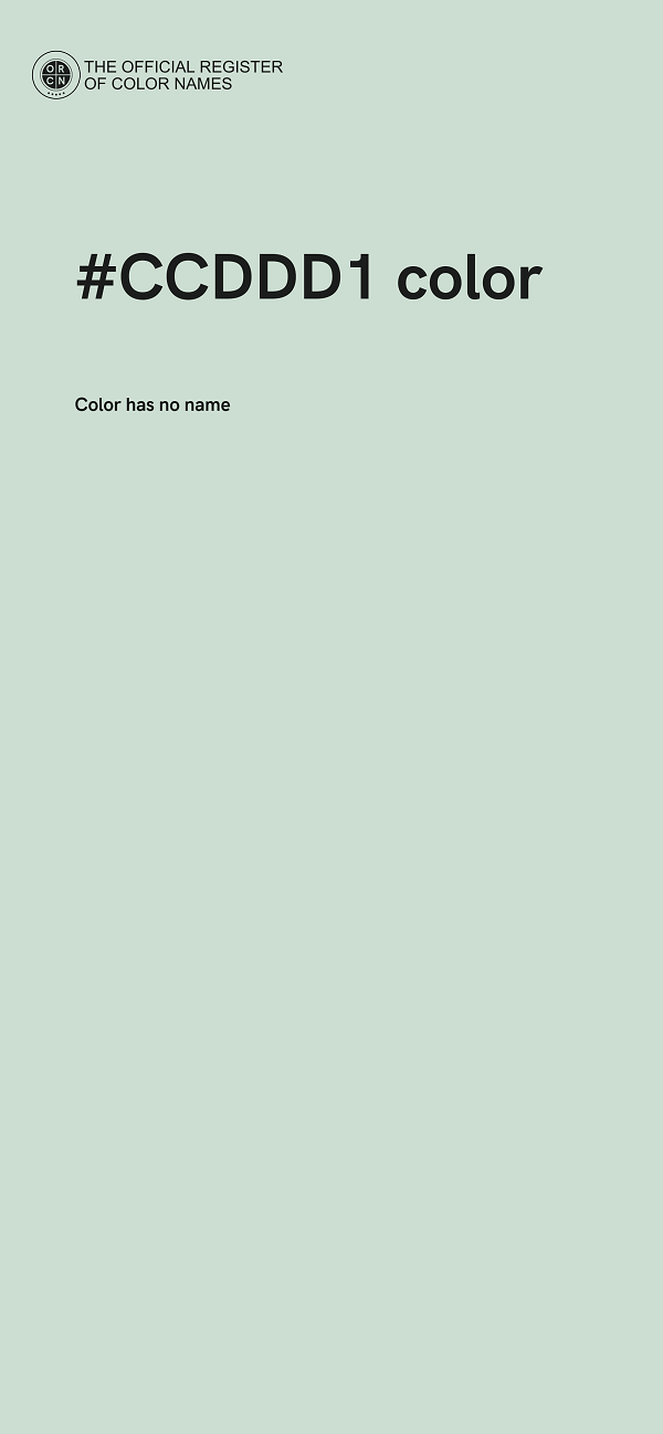 #CCDDD1 color image