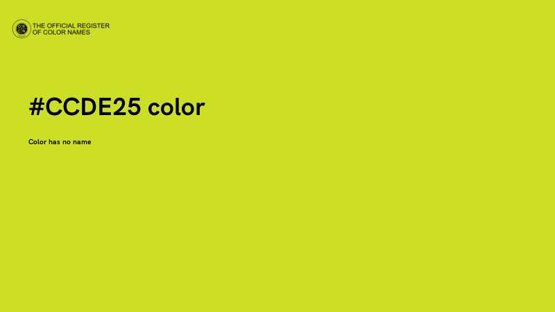 #CCDE25 color image