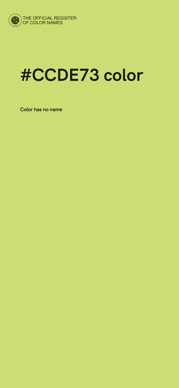 #CCDE73 color image