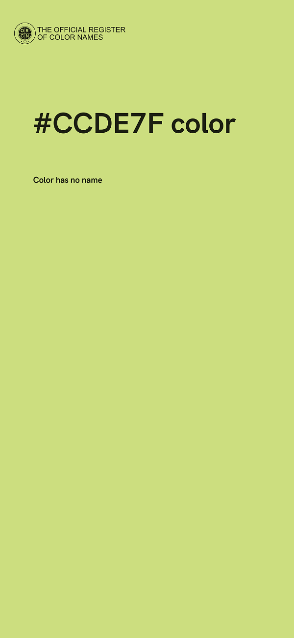 #CCDE7F color image