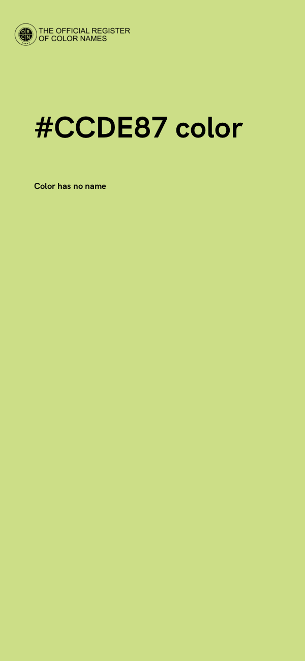 #CCDE87 color image