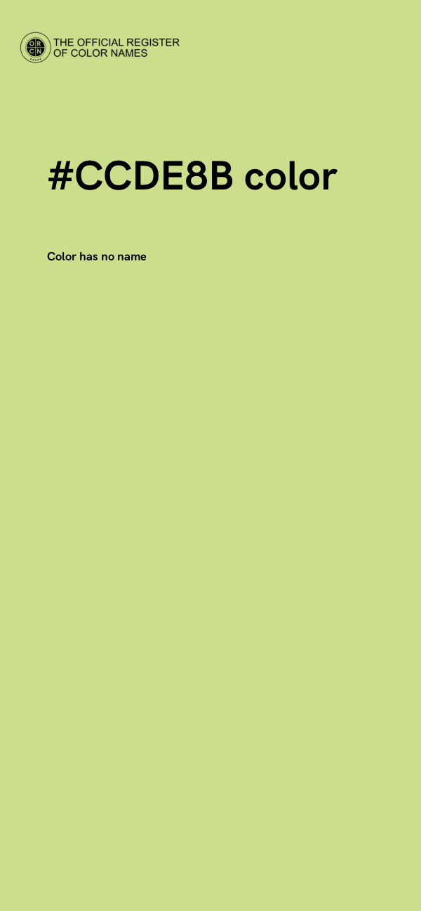 #CCDE8B color image