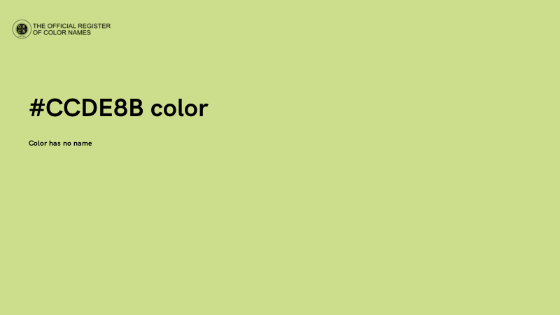 #CCDE8B color image