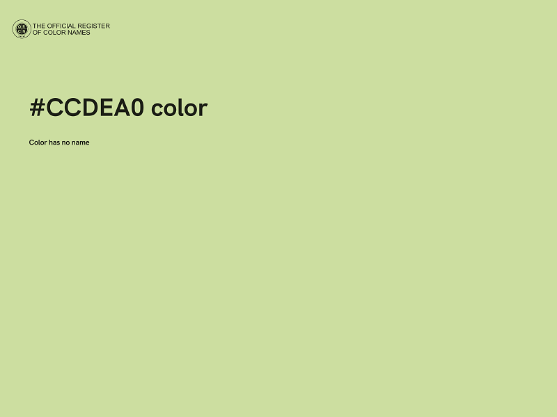 #CCDEA0 color image