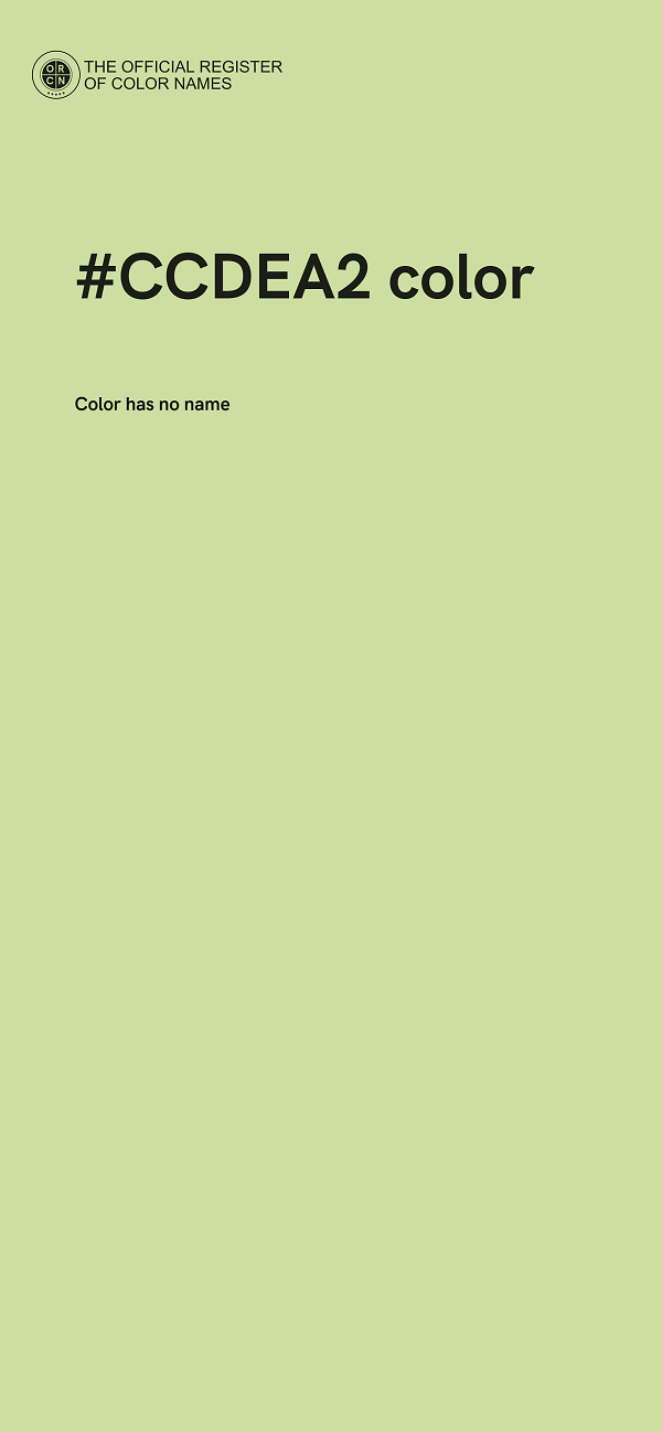 #CCDEA2 color image
