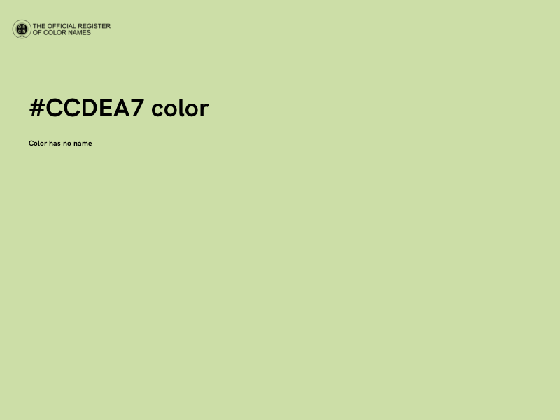 #CCDEA7 color image