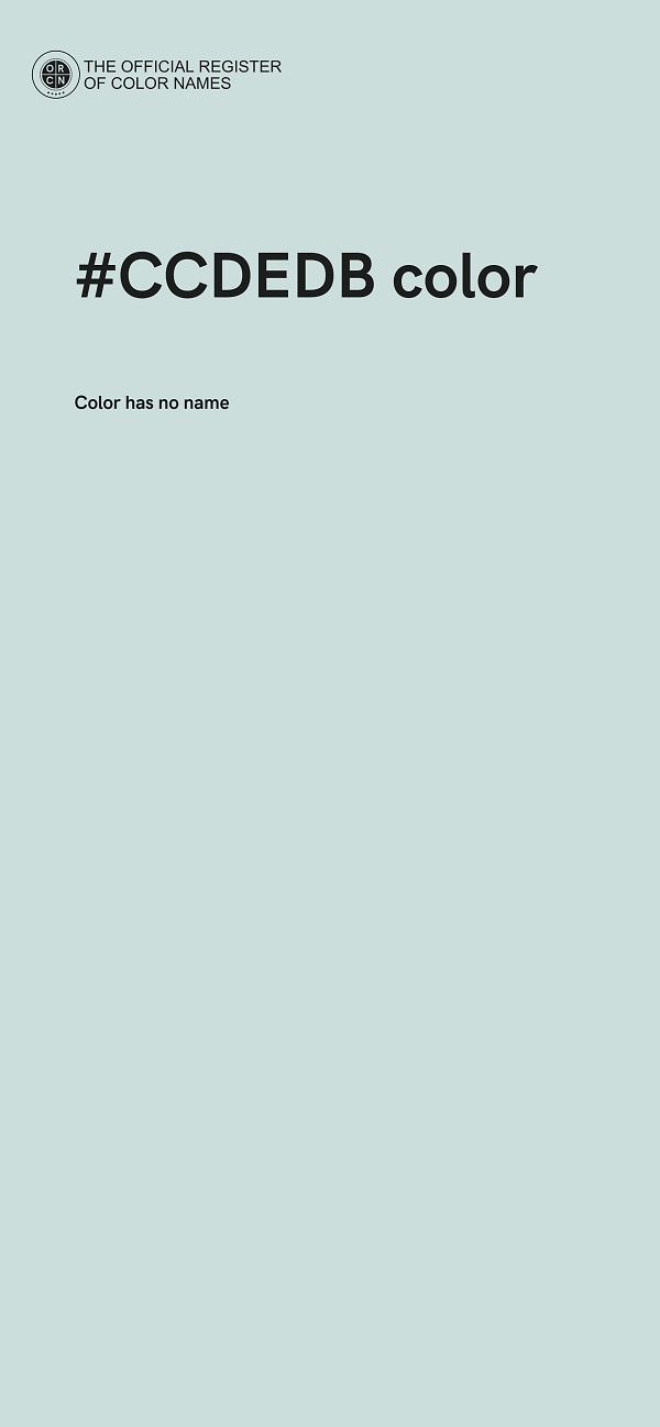 #CCDEDB color image