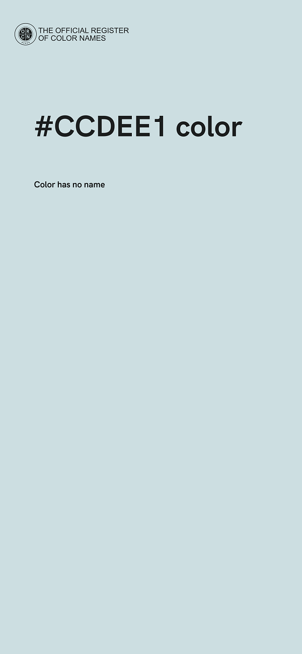 #CCDEE1 color image