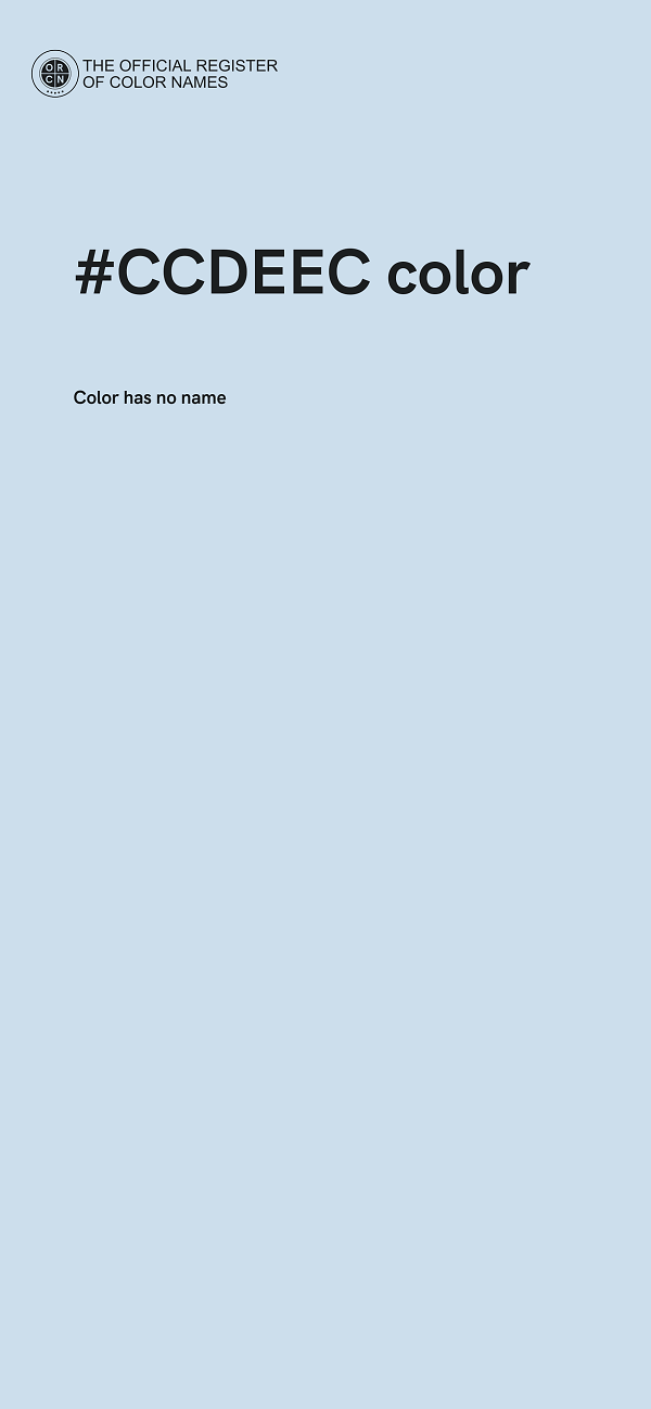 #CCDEEC color image