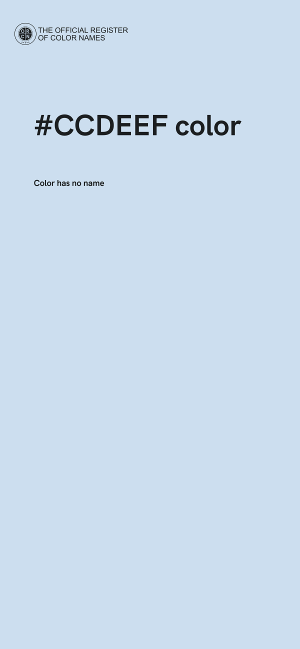 #CCDEEF color image
