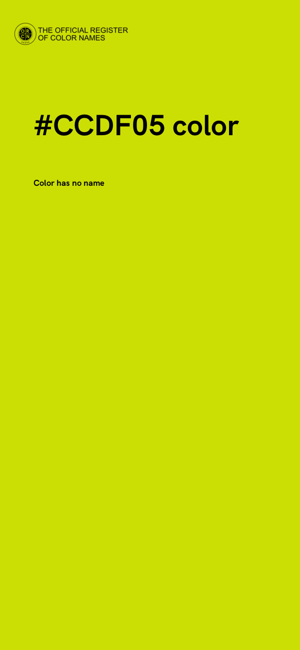 #CCDF05 color image