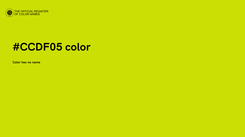#CCDF05 color image