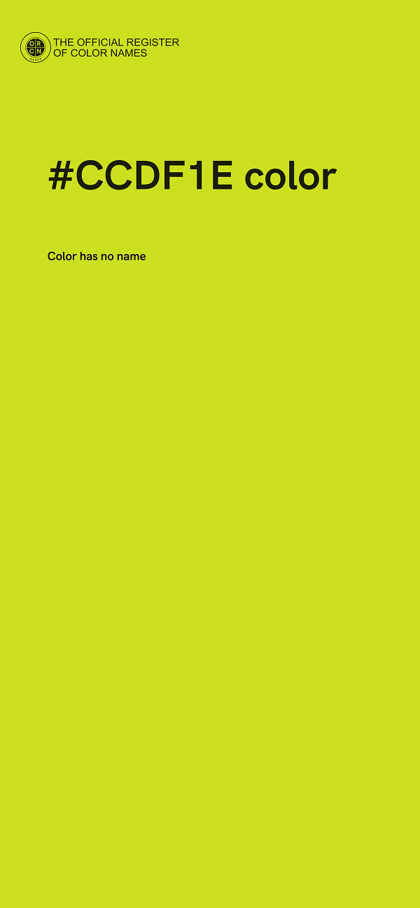 #CCDF1E color image