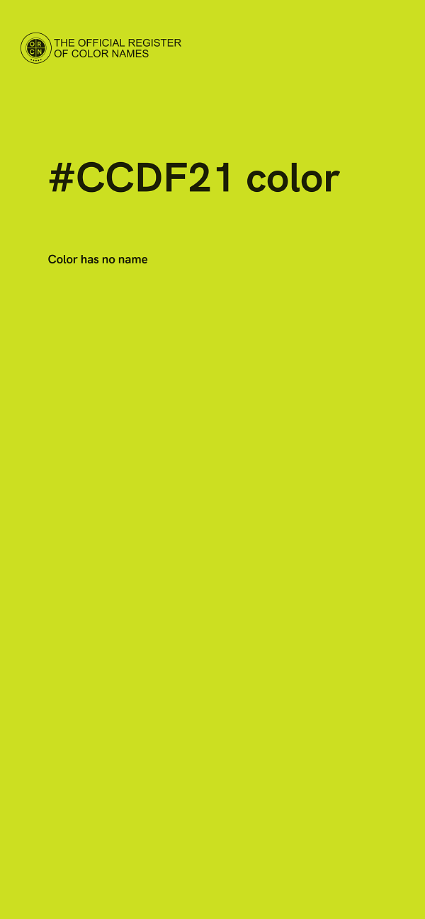 #CCDF21 color image