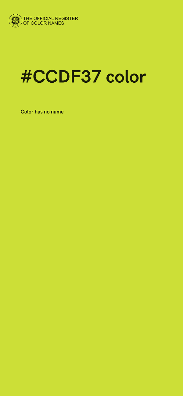 #CCDF37 color image