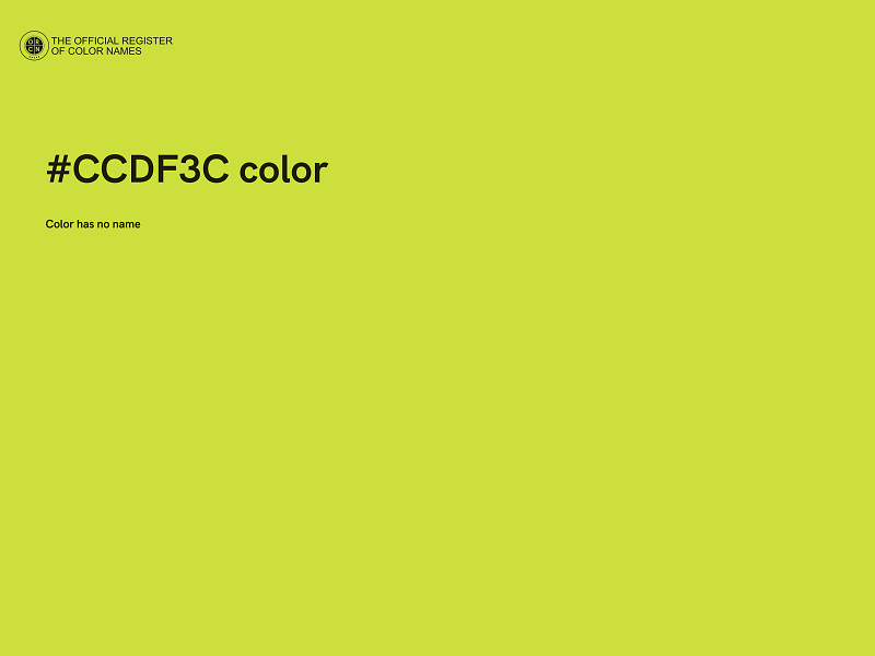 #CCDF3C color image