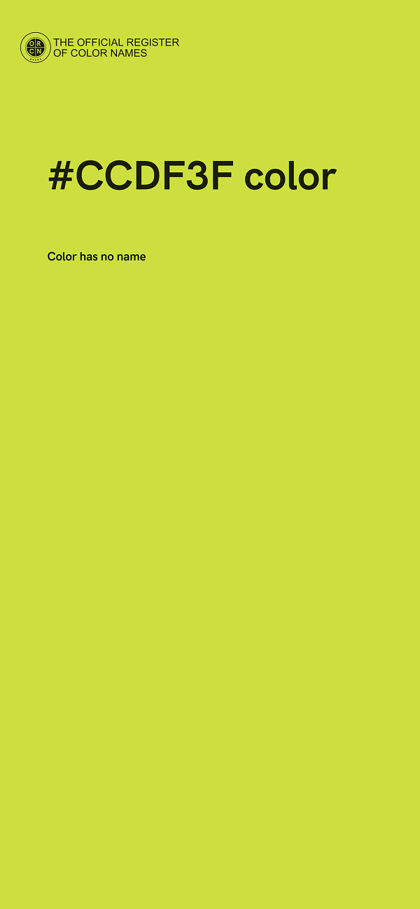 #CCDF3F color image