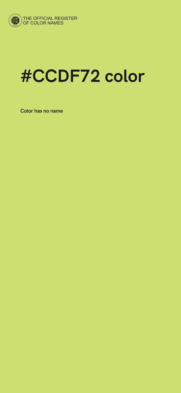 #CCDF72 color image