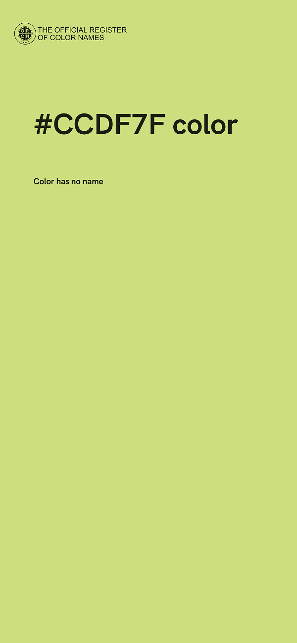#CCDF7F color image