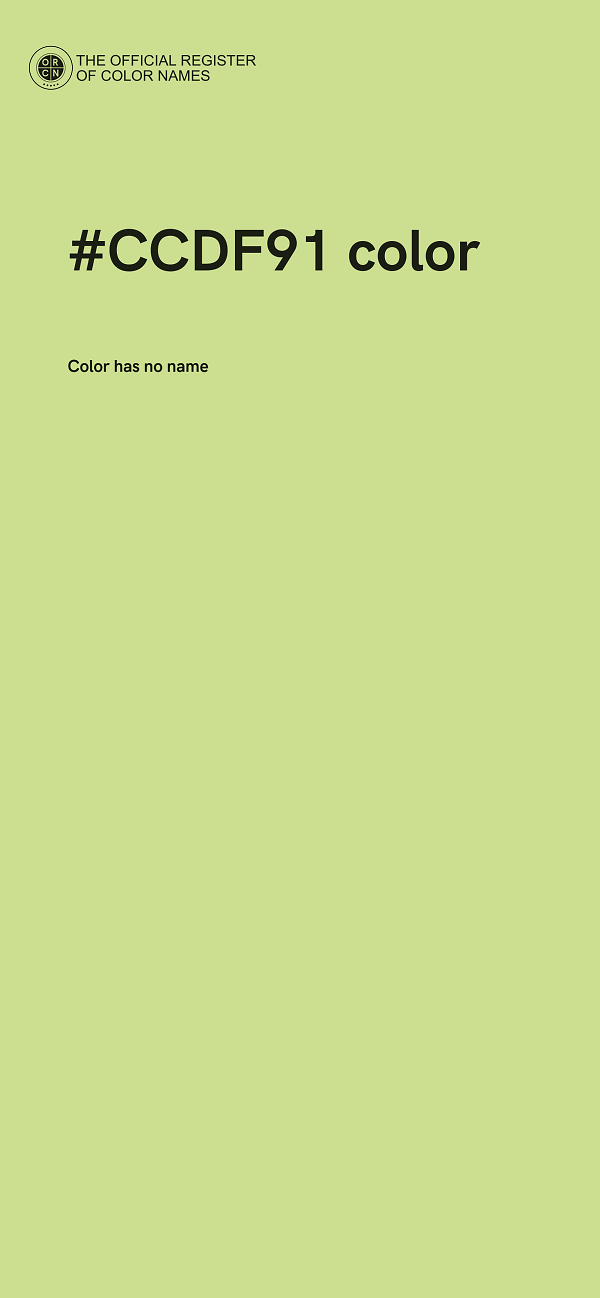 #CCDF91 color image