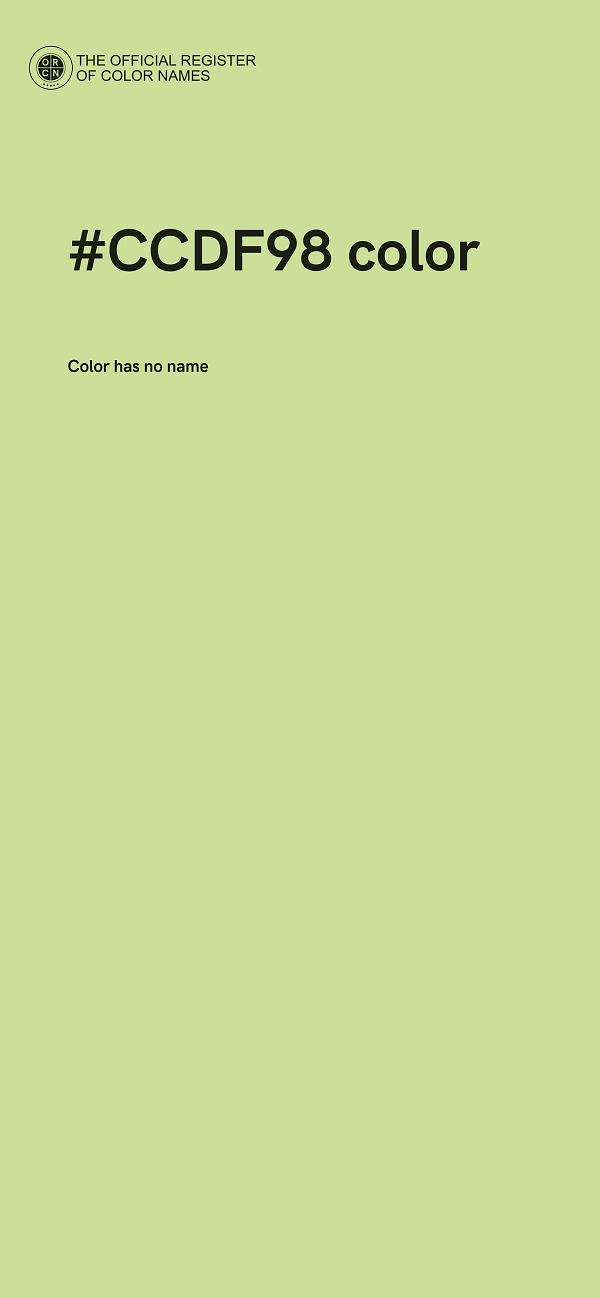 #CCDF98 color image