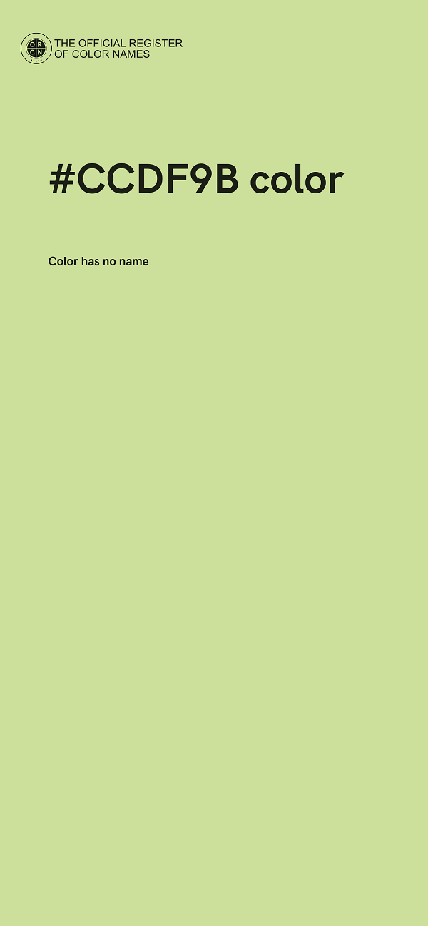 #CCDF9B color image