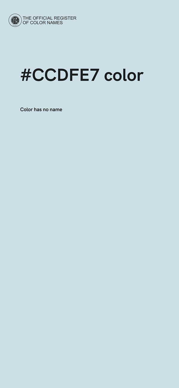 #CCDFE7 color image